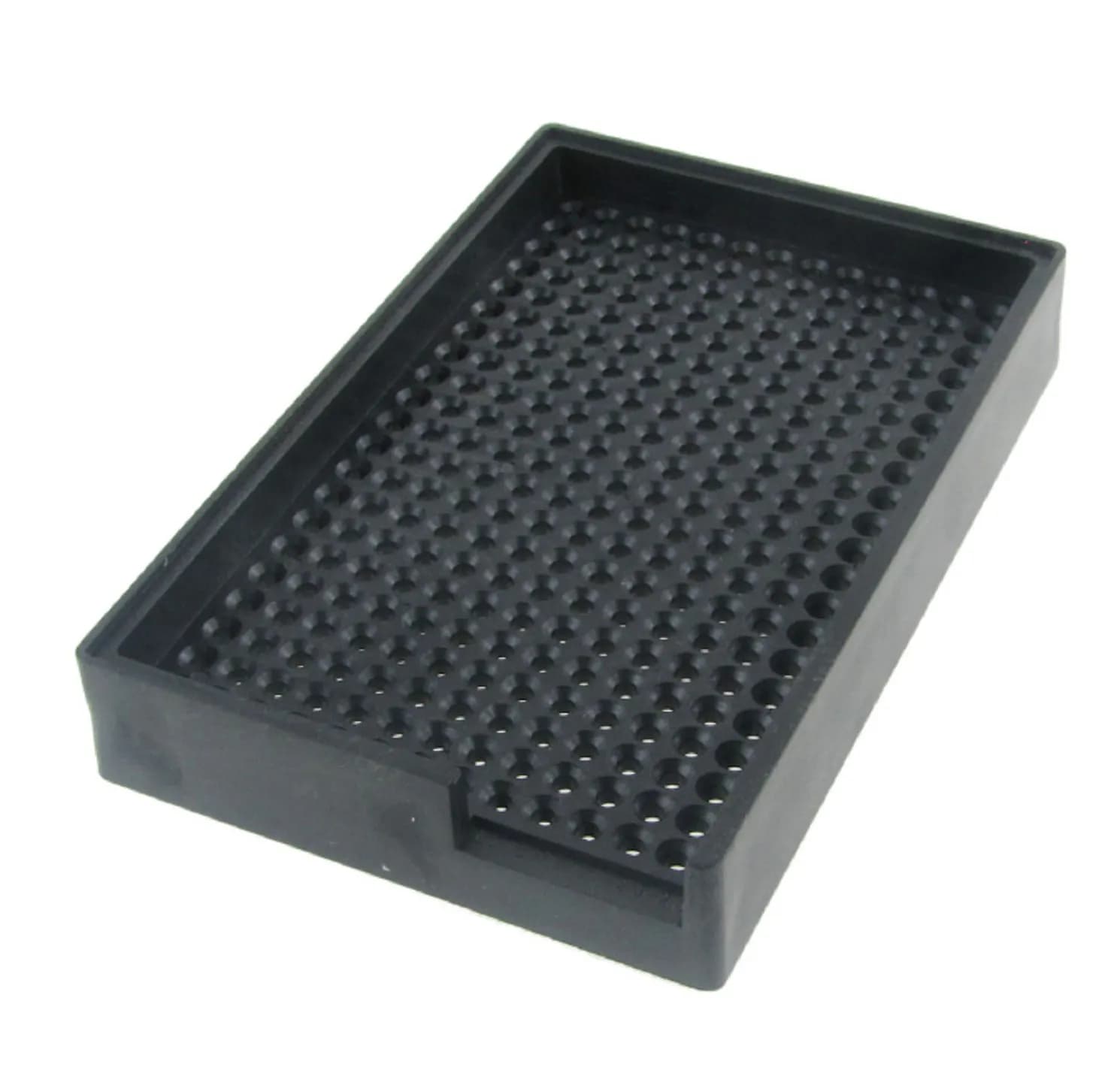 2.5mm-3.0mm Antistatic Plastic Screw Tray Holder Black