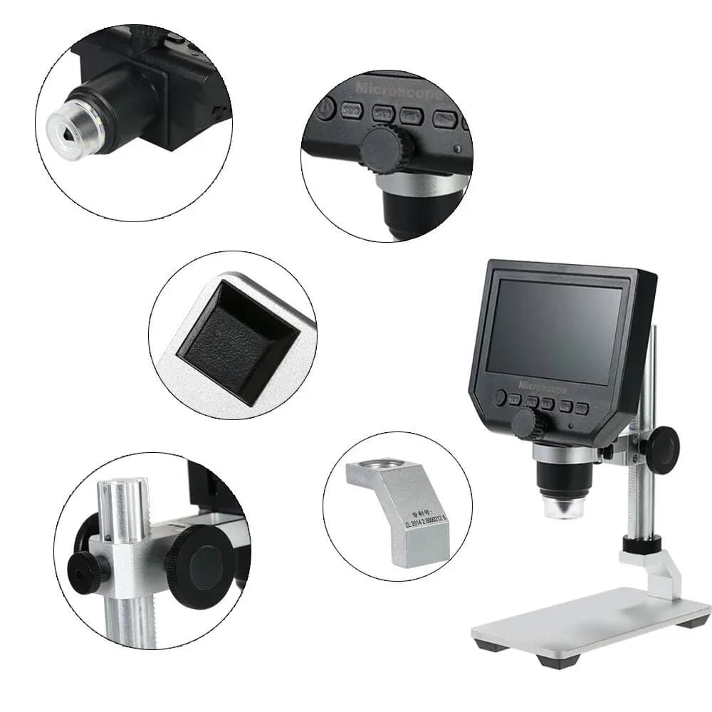 Digital  Microscope 1-1200X 12MP 7inch HD LCD Display