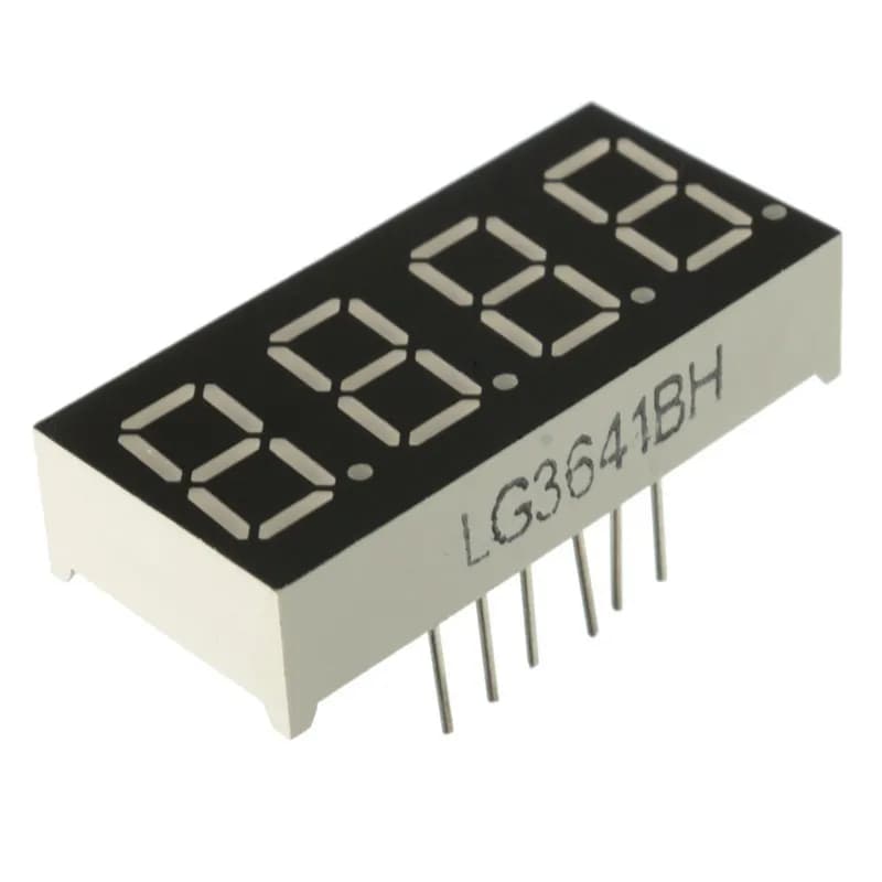 7 Segment 4 Digit Common cathode 0.36 Inch RED 