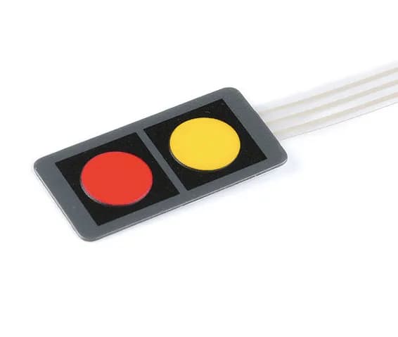  keyboard Control Panel Yellow+Red