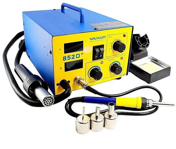 yaxun 852D+ hot air gun and soldering 2 in 1 SMD rework station