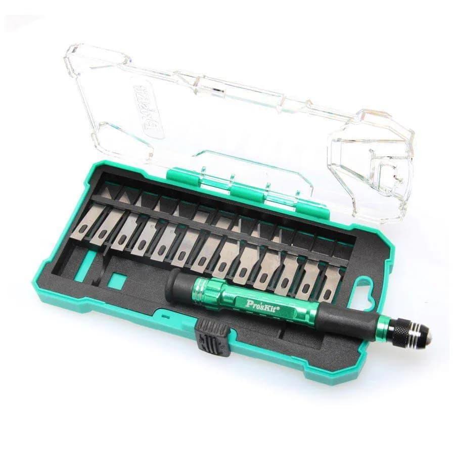 Proskit 14pcs Aluminum handle knife kit PD-398