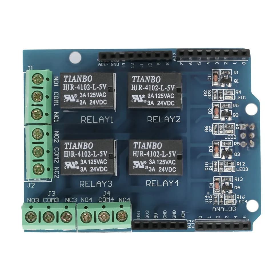 4 Channel 5V Relay Shield