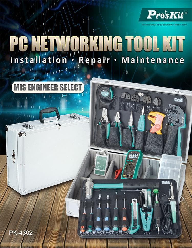 Proskit PK-4302BM, PC Networking Tool Kit — image 1